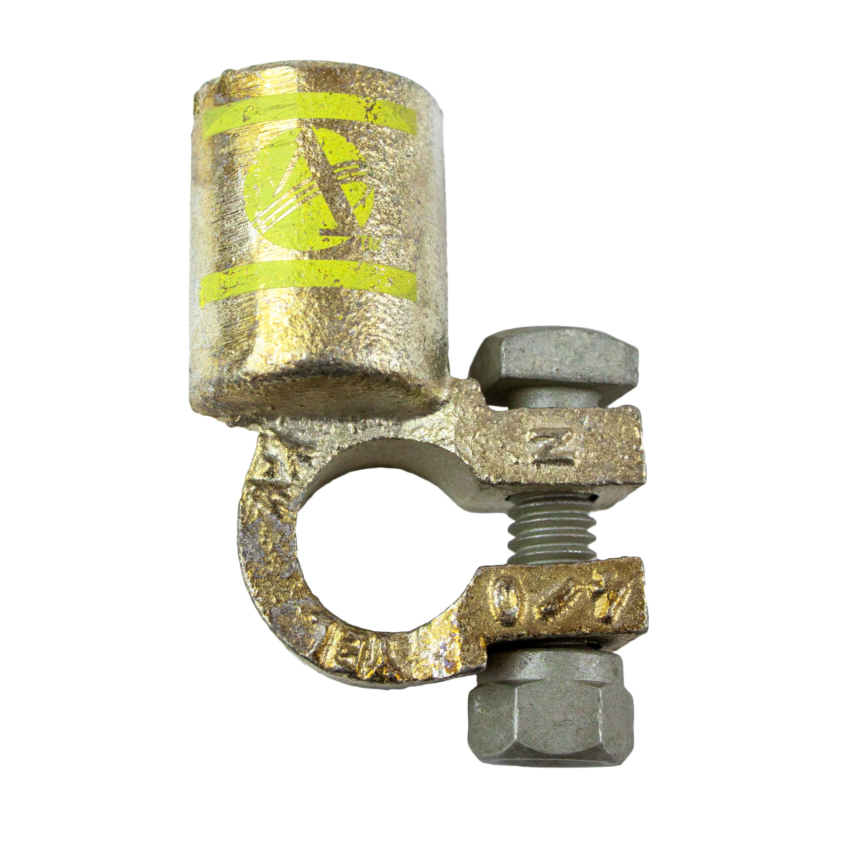 Applied MSS℠ Battery Terminals - Post Top Left Elbows - 4/0 Negative - Yellow